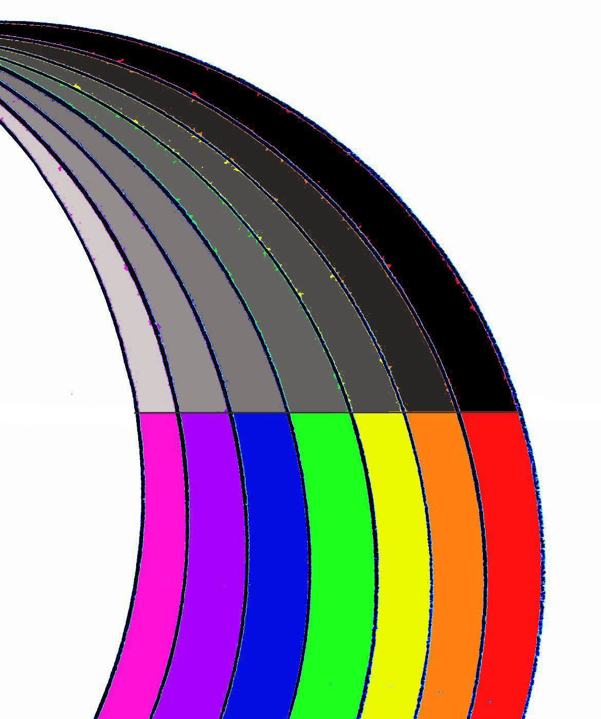 1170x1400 Rainbow Black And White Clipart