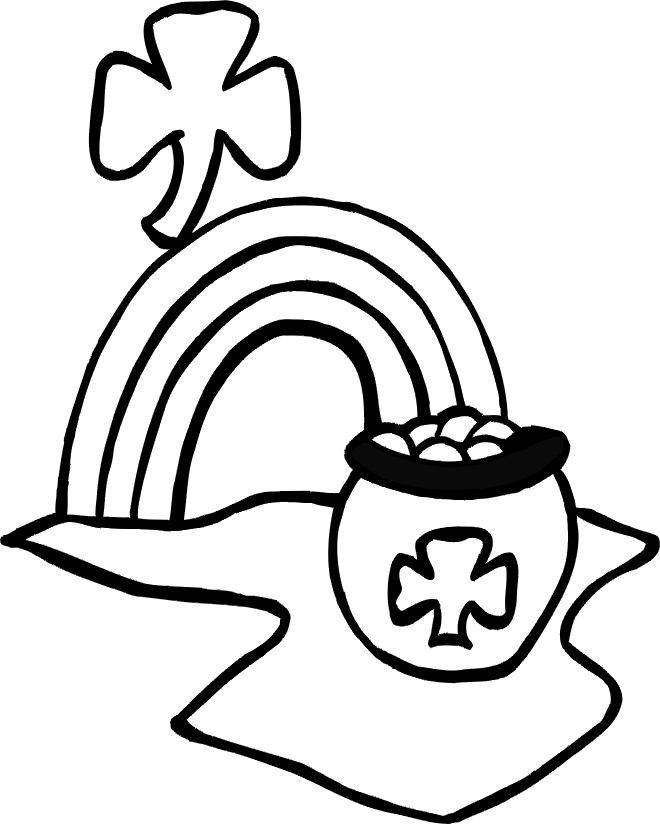 660x824 Black And White Rainbow Coloring Page 559771