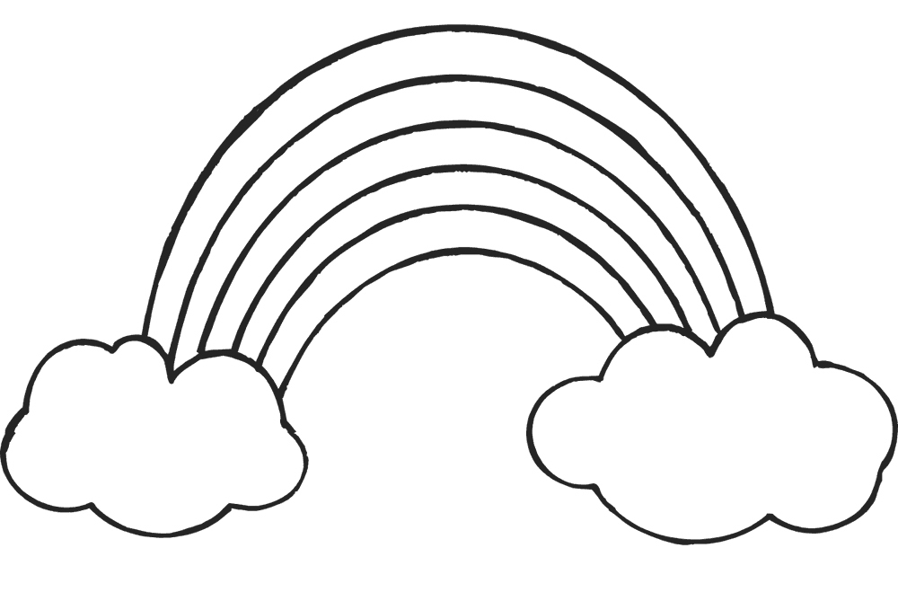 1000x669 Rainbow Clipart Straight