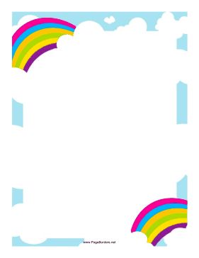 281x364 Free Cloud Border Clip Art