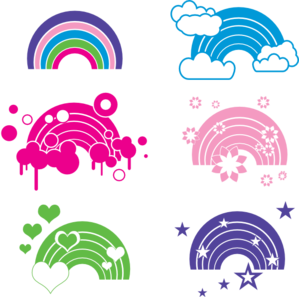 299x297 Small Rainbow Clipart