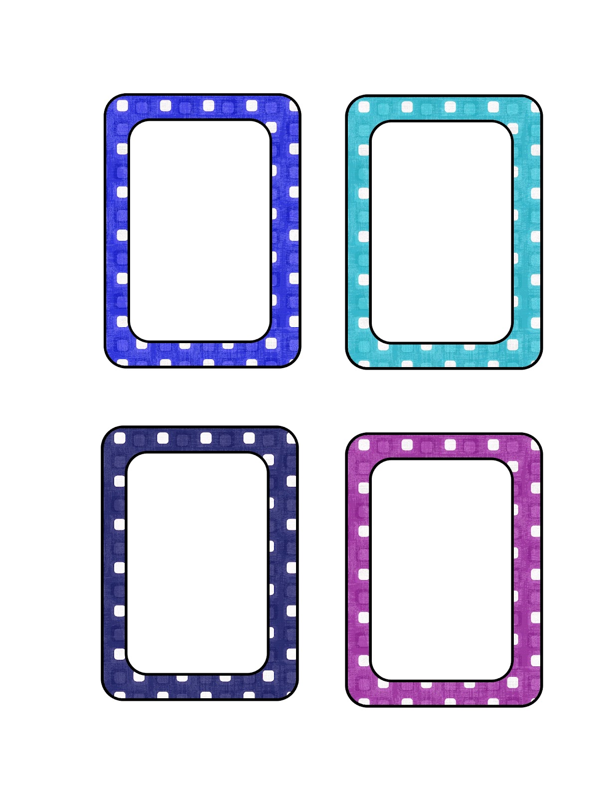 1236x1600 Border Name Tag Clipart