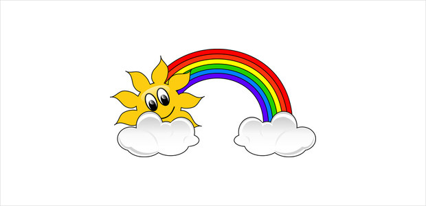 620x300 Cute Rainbow Clipart Clipartfest 2