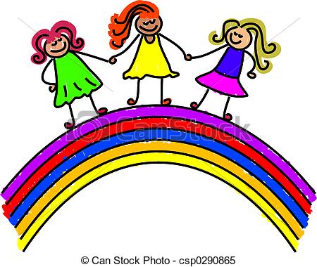 450x380 Over The Rainbow Clipart