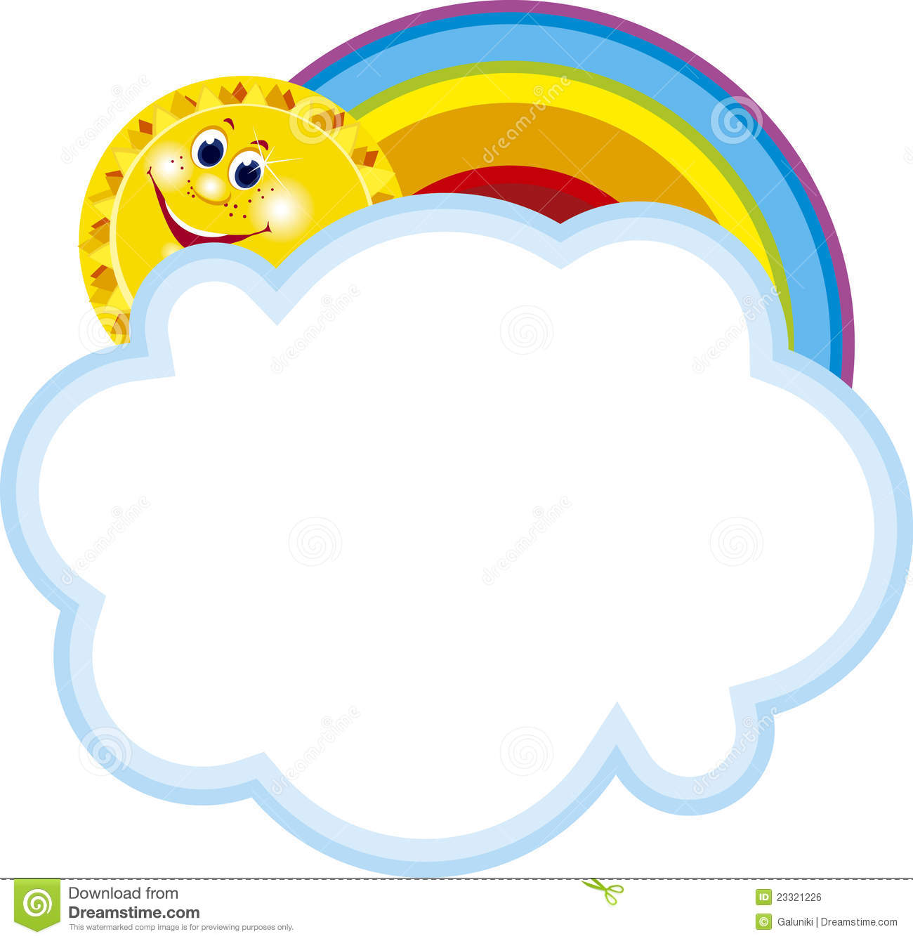 1300x1340 Rainbow Clipart Frame