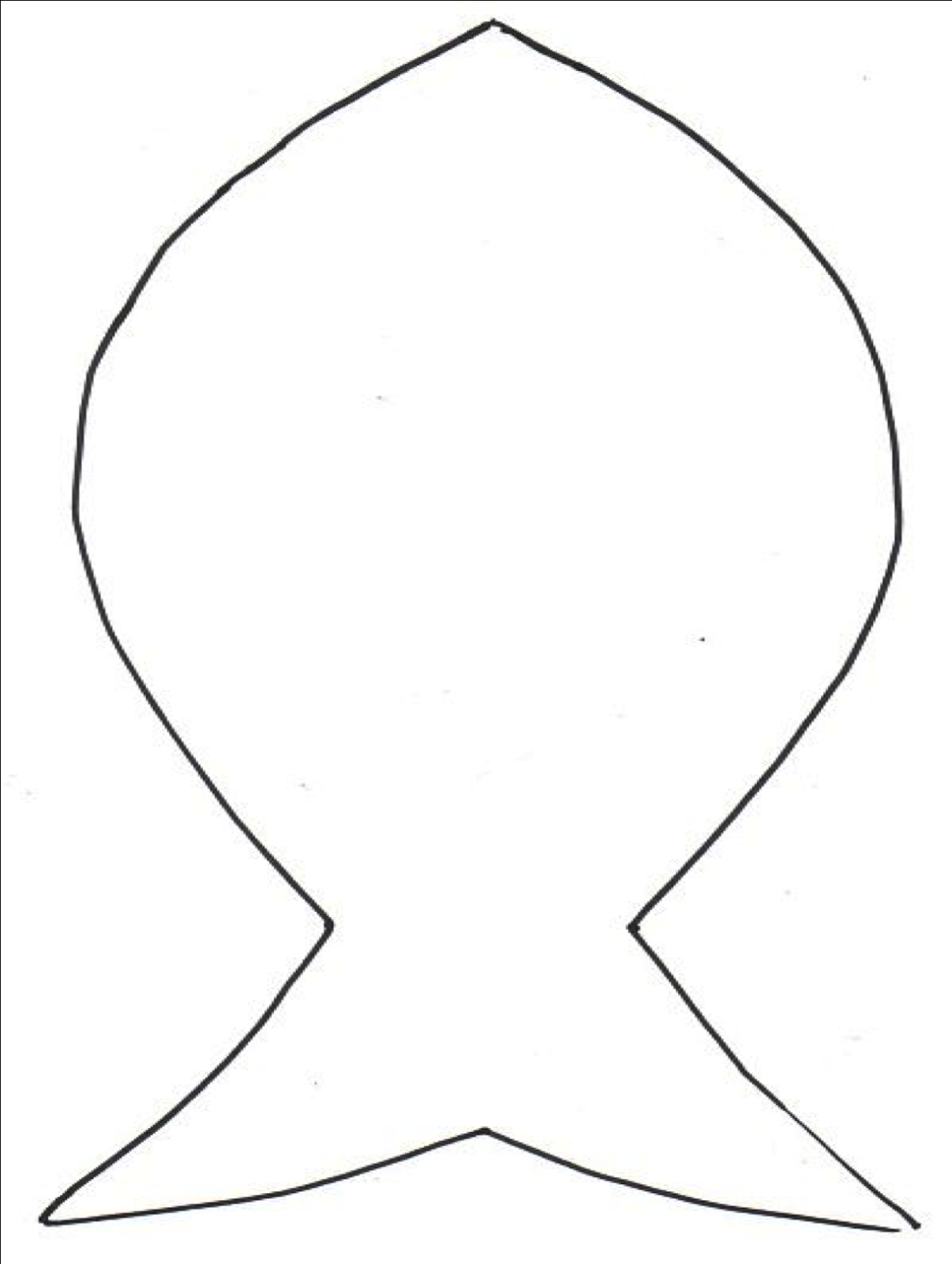 1206x1600 Template For Rainbow Fish Rainbow Fish Template Free Download