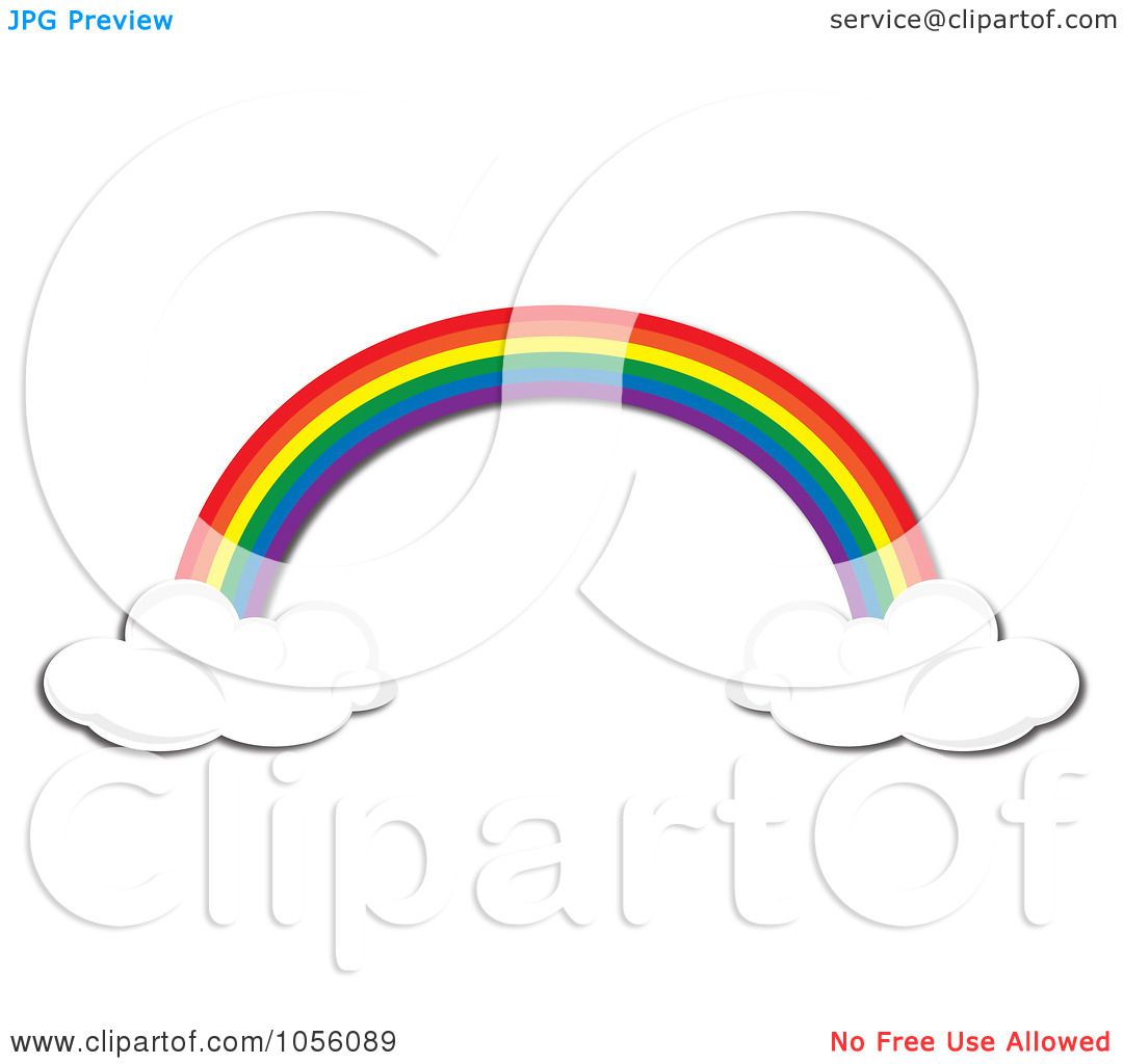 1080x1024 Royalty Free Vector Clip Art Illustration Of A Rainbow Floating