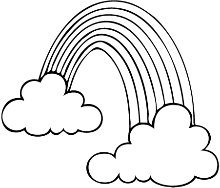 451x385 White Rainbow Clip Art Cliparts