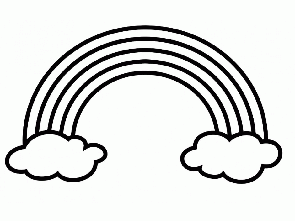 940x705 Rainbow Coloring Page Printable Many Interesting Cliparts