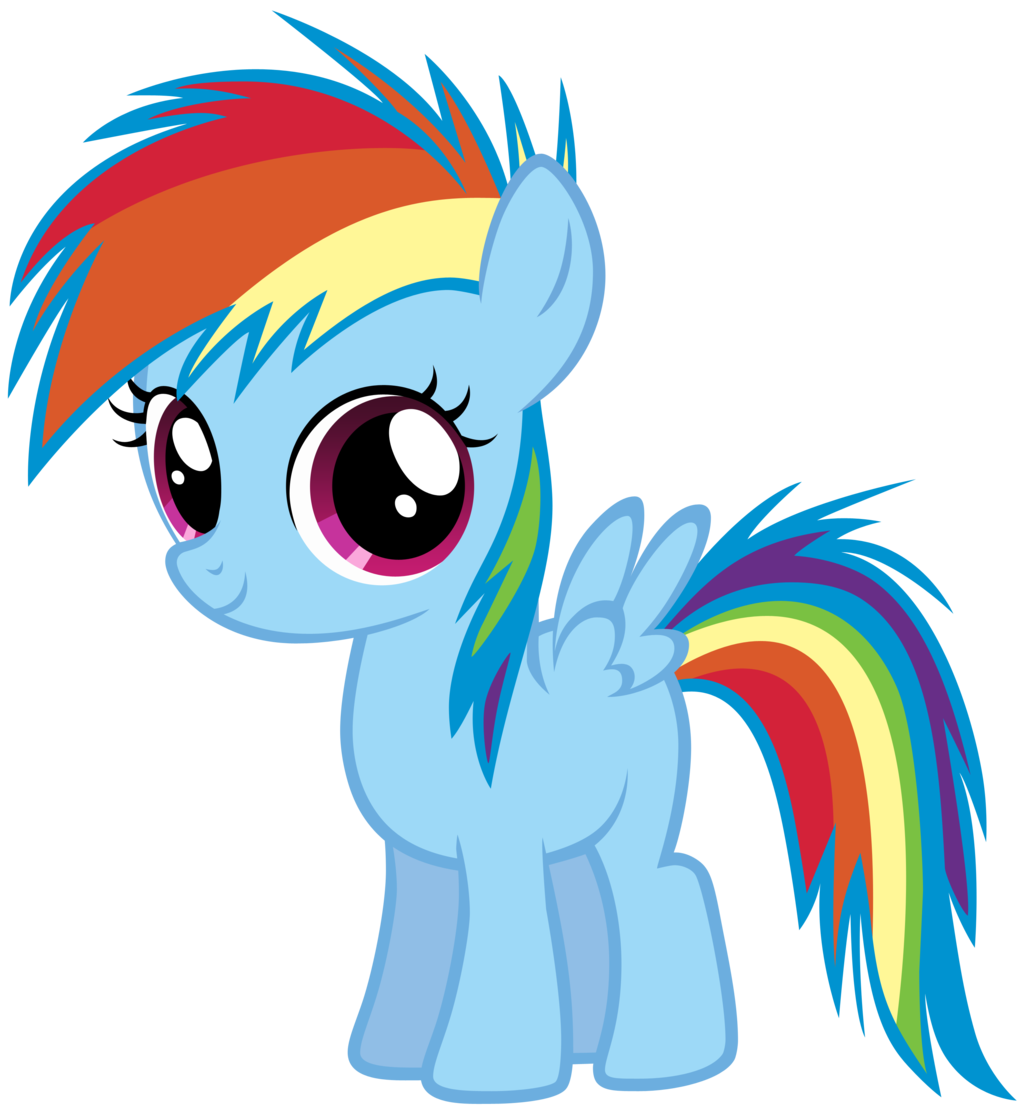 1024x1118 Pony Clipart Rainbow Dash