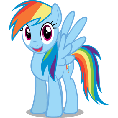 400x400 Rainbow Dash Angry Transparent Png