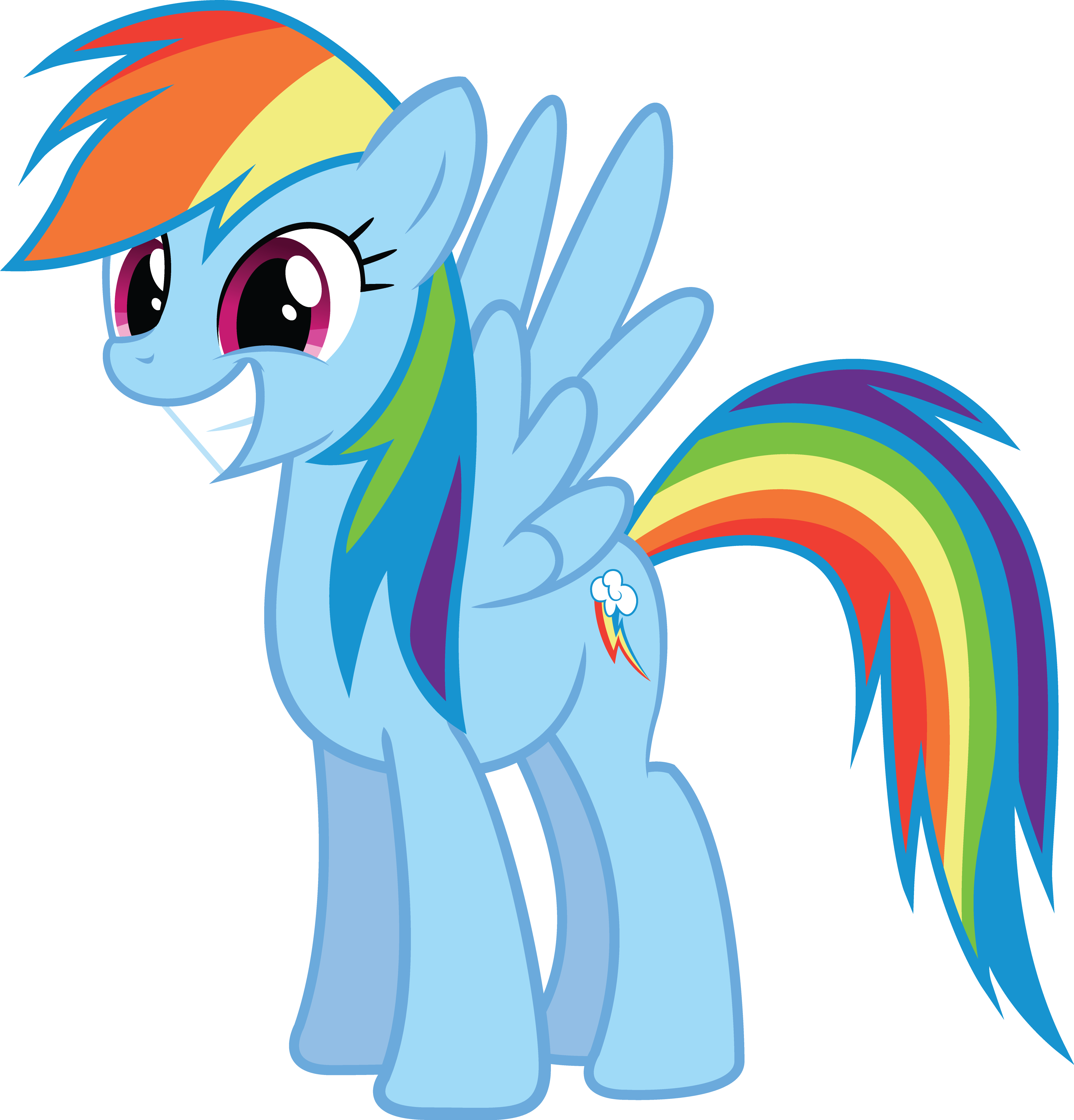 3866x4031 Rainbow Dash By The Crusius