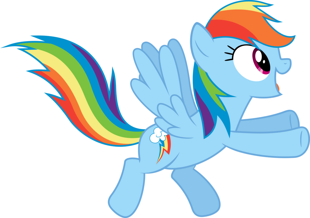 1024x719 Excited Rainbow Dash By Baumkuchenpony