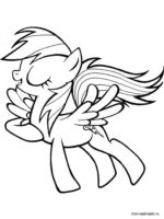 150x200 Free Printable Rainbow Dash Coloring Pages For Kids