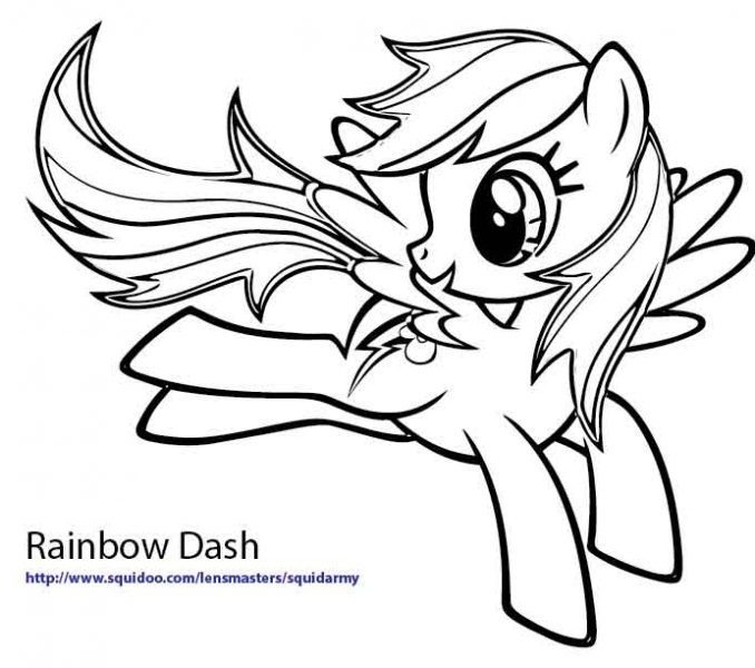 Rainbow Dash Coloring Page | Free download on ClipArtMag