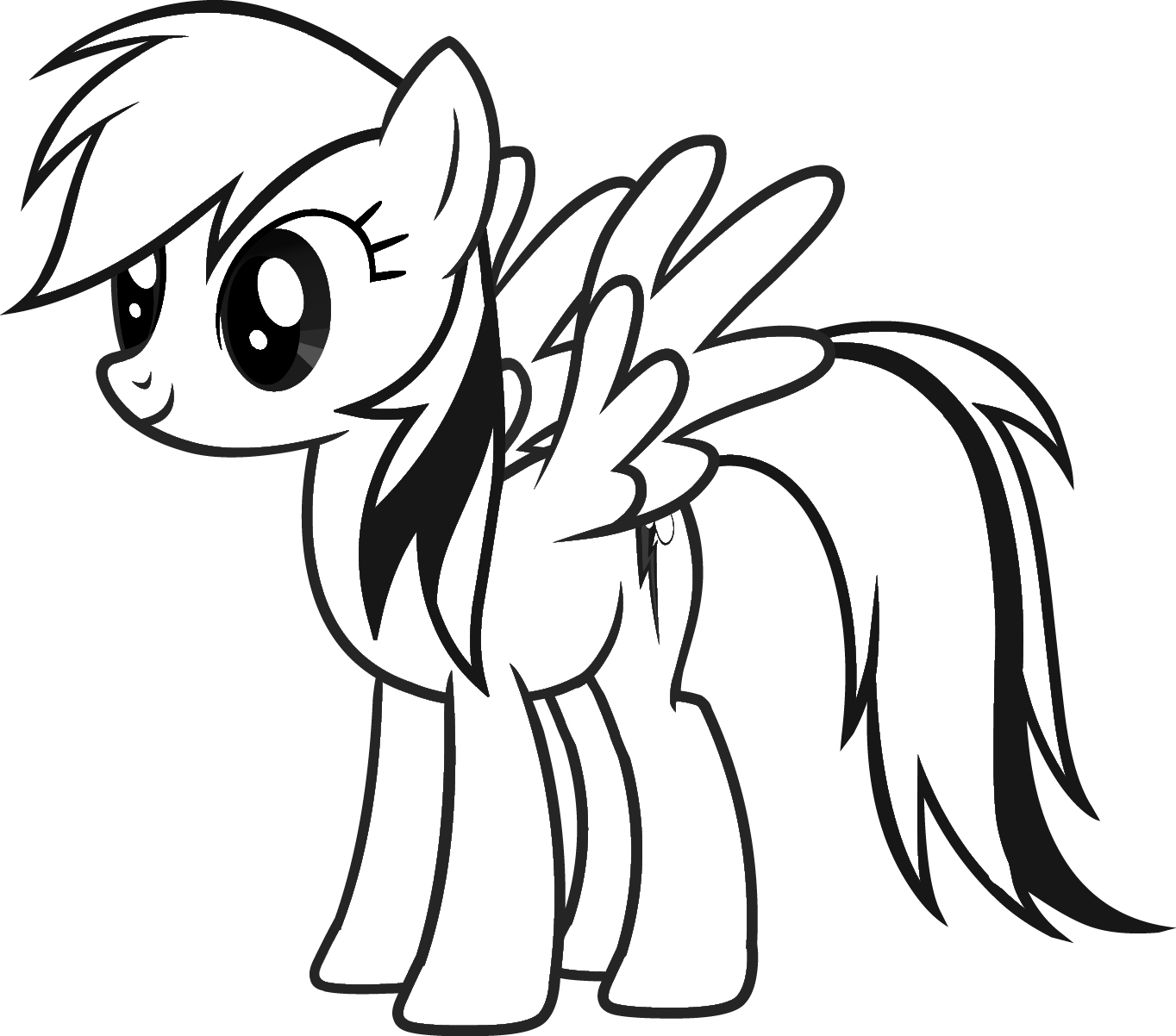 1364x1202 Rainbow Dash Coloring Pages
