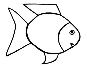 Rainbow Fish Outline | Free download on ClipArtMag