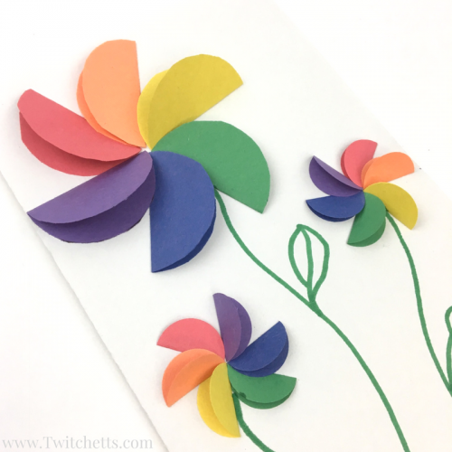 500x500 Construction Paper Crafts For Kids ~ Rainbow Flowers