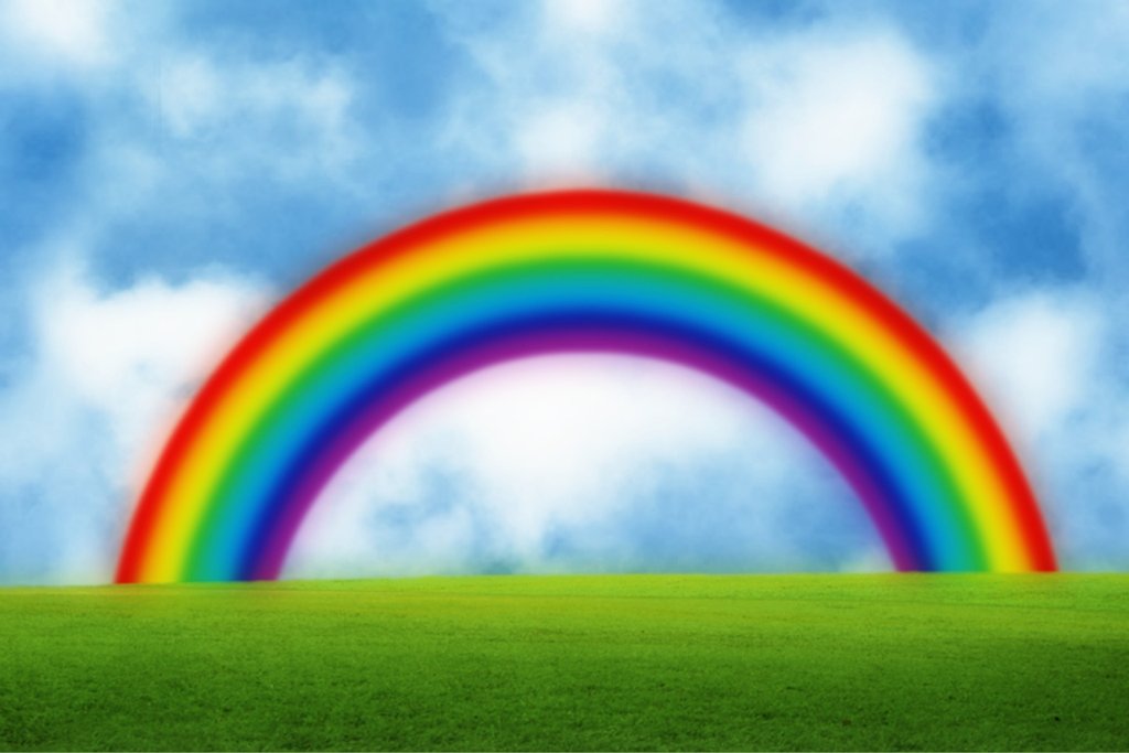 1024x683 Rainbow Background Clipart