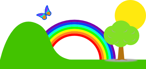 504x240 Rainbow Clipart