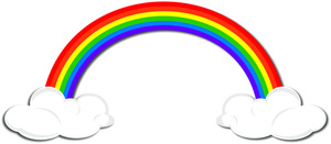300x131 Free Clipart Images Rainbow Clipartfest