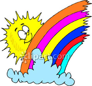 300x281 Sun Peeking Over A Rainbow