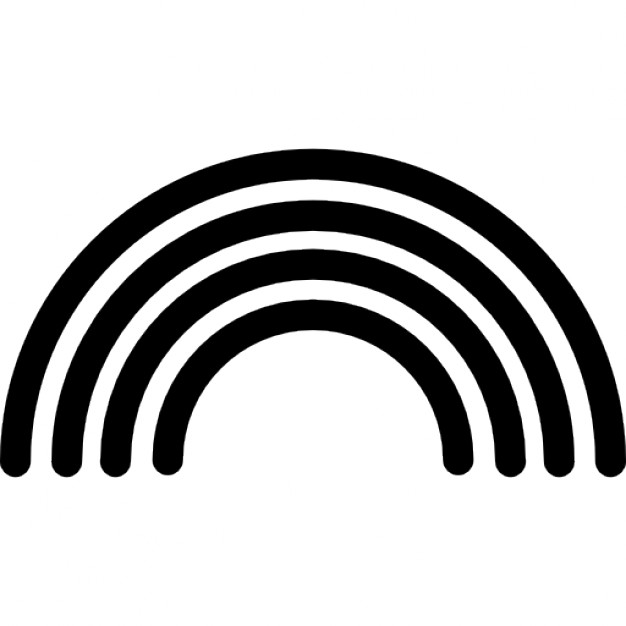 626x626 Rainbow Outline Icons Free Download