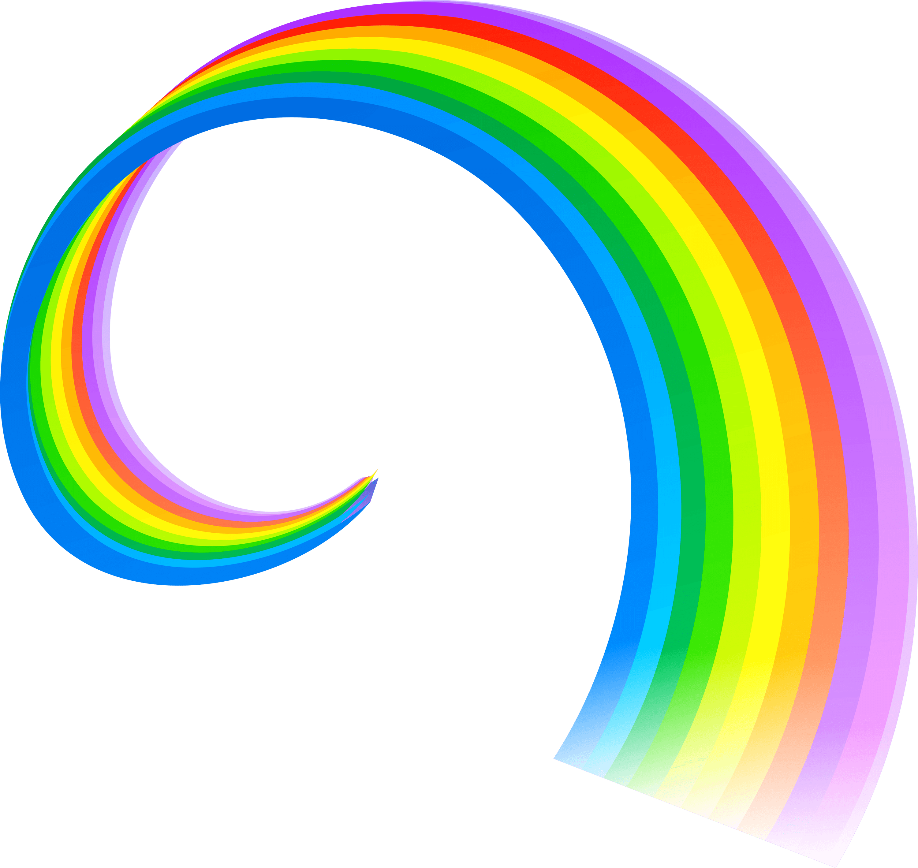 3000x2837 Curved Rainbow Transparent Png