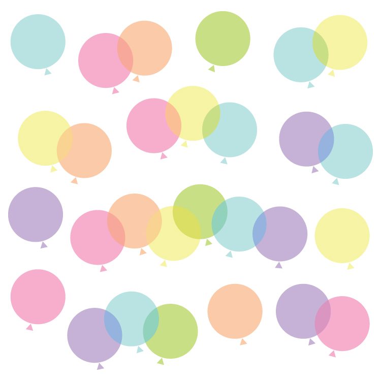 750x750 Rainbow Balloon Clip Art