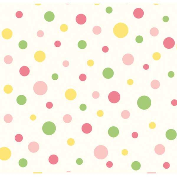 600x600 Circus Pink Polka Dot Wallpaper Wallpaper