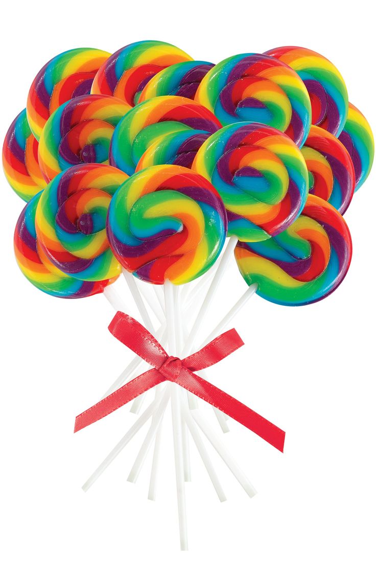rainbow swirl lollipop
