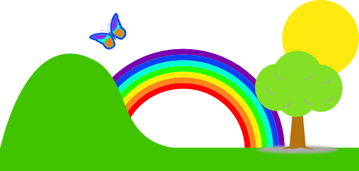 504x240 Rainbow Background Cliparts 249147