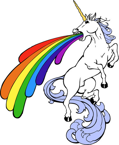 410x500 Unicorn And Rainbow Clipart