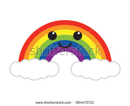 450x368 Clouds Clipart Happy Rainbow