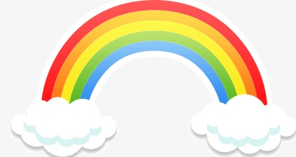 Rainbow With Clouds | Free download on ClipArtMag