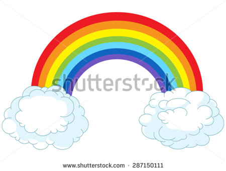 450x342 Rainbow And Cloud Clipart