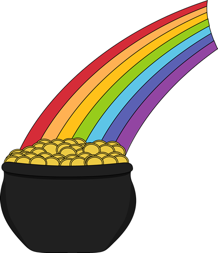 431x500 Pot Of Gold And Rainbow Clip Art