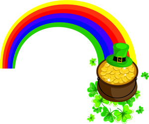 300x250 Rainbow Pot Of Gold Clipart Clipartfest