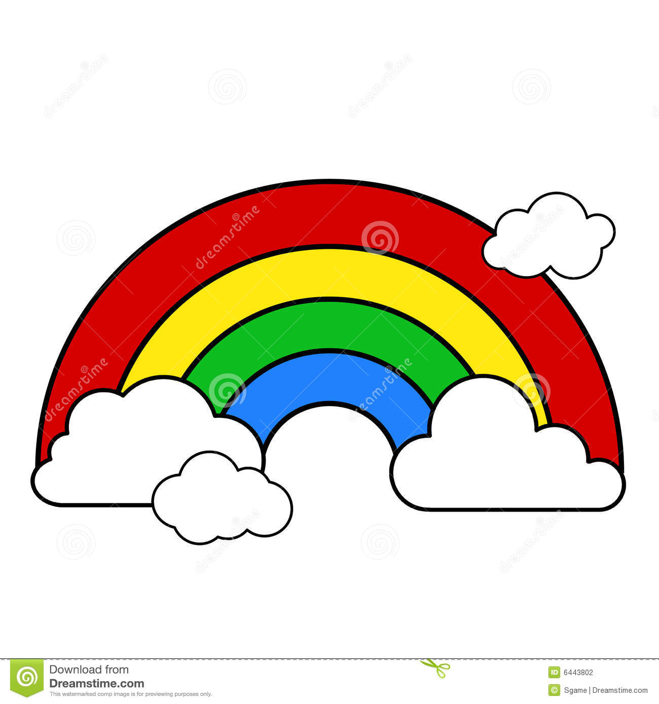 1300x1390 Rainbow Black And White Clipart