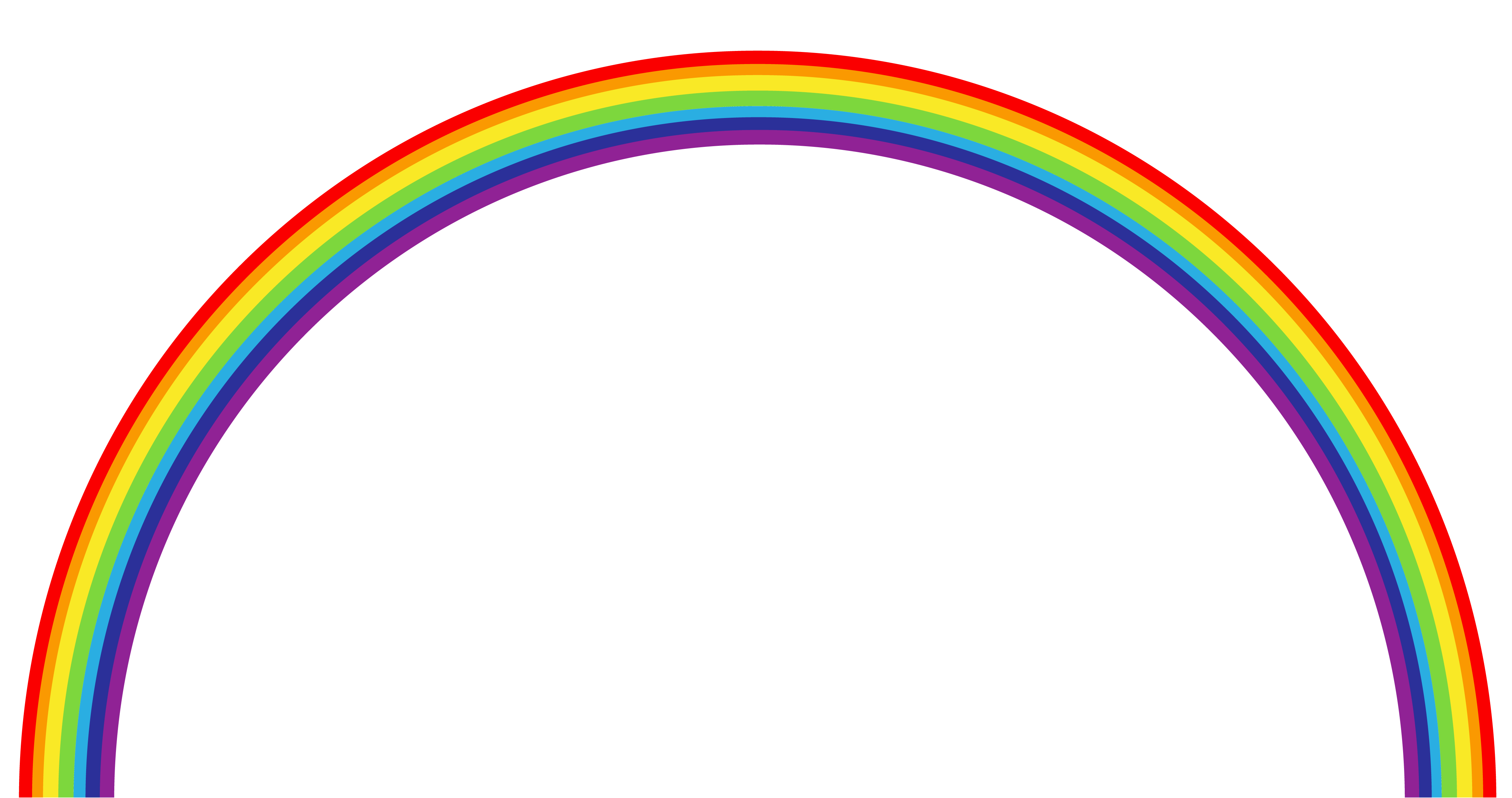 4511x2380 Rainbow Transparent Clipart