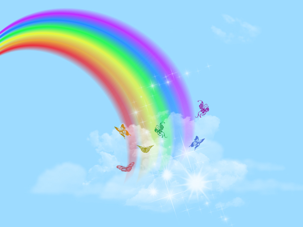 1024x768 Real Rainbow Clipart