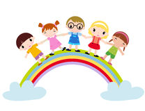 208x160 Rainbow Kids Clipart