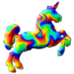 256x256 Rainbows Unicorns Free Clipart