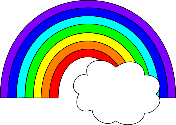 600x428 Clouds Clipart Rainbow Cloud