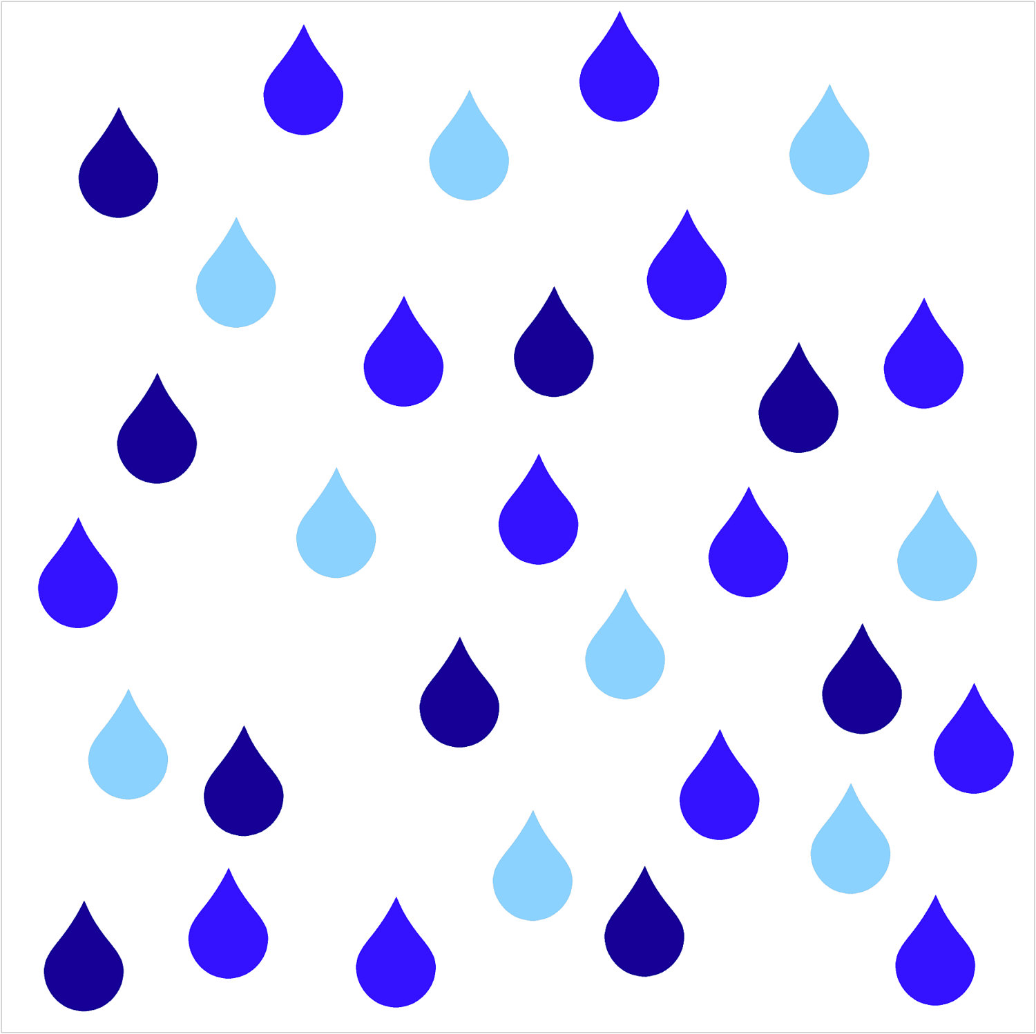 1500x1498 Raindrop Border Clipart Kid