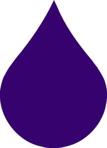 216x298 Purple Rain Drop Clip Art