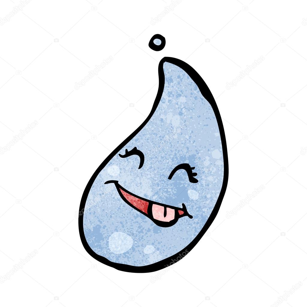 1024x1024 Cartoon Happy Raindrop Stock Vector Lineartestpilot