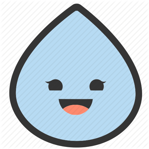 512x512 Emoji, Emoticons, Face, Happy, Raindrop, Shapes, Smiley Icon