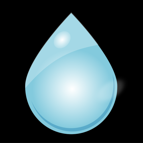 500x500 Simple Rain Drop Public Domain Vectors