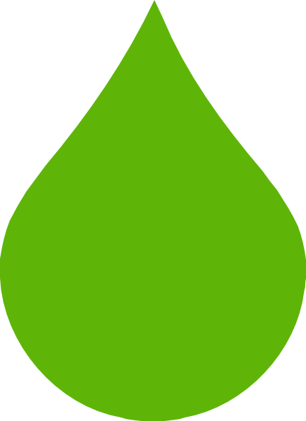 432x595 Green Raindrop Clip Art